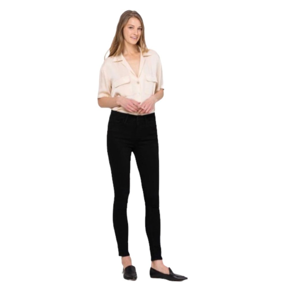 Flying Monkey Black Mid Rise Super Soft Ankle Skinny Jeans - Size 26